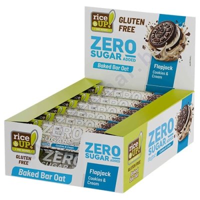 ОВЕСЕН БАР БЕЗ ДОБАВЕНА ЗАХАР БИСКВИТИ И КРЕМ 70 г * 12 RICE UP!