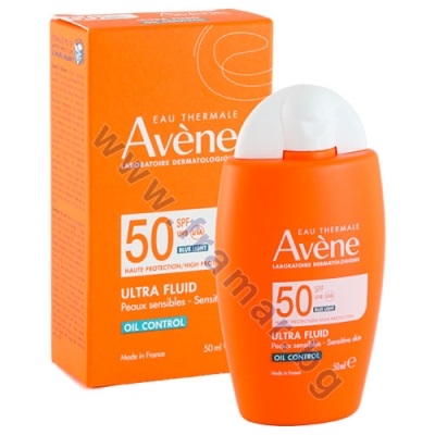 АВЕН СЛЪНЦЕЗАЩИТЕН УЛТРА ФЛУИД ЗА МАЗНА КОЖА SPF 50  50 мл