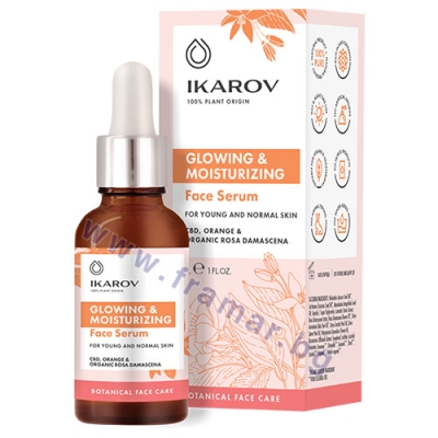 ИКАРОВ ОЗАРЯВАЩ И ОВЛАЖНЯВАЩ СЕРУМ ЗА ЛИЦЕ 30 мл