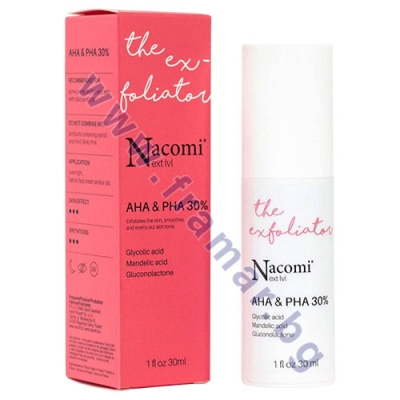 НАКОМИ НЕКСТ ЛЕВЪЛ СЕРУМ ЗА ЛИЦЕ С AHA И PHA КИСЕЛИНЕН ЕКСФОЛИАНТ 30% 30 мл
