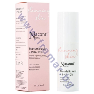 НАКОМИ НЕКСТ ЛЕВЪЛ СЕРУМ ЗА ЛИЦЕ С МАНДЕЛОВА КИСЕЛИНА + PHA 10% 30 мл