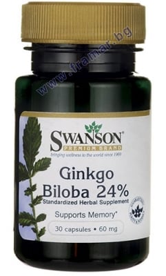 СУОНСЪН ГИНКО БИЛОБА ЕКСТРАКТ капсули 60 мг * 30