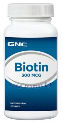 БИОТИН таблетки 300 мкг * 100 GNC