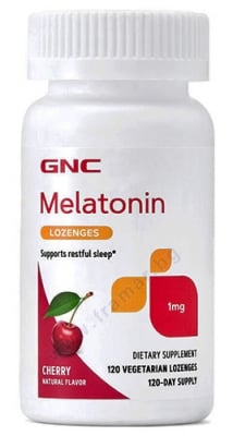 МЕЛАТОНИН таблетки за смучене с вкус на череша 1 мг  * 120 GNC