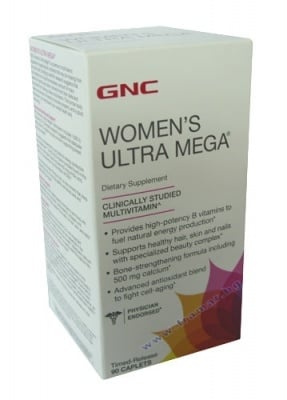 УЛТРА МЕГА витамини и минерали за жени капсули * 90 GNC