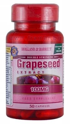 ГРОЗДОВО СЕМЕ ЕКСТРАКТ капсули 100 мг * 50 HOLLAND & BARRETT