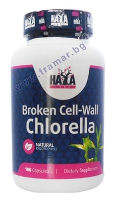 ХАЯ ЛАБС ХЛОРЕЛА С НАРУШЕНА КЛЕТЪЧНА СТЕНА капсули * 100