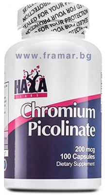 ХАЯ ЛАБС ХРОМ ПИКОЛИНАТ капсули 200 мкг * 100