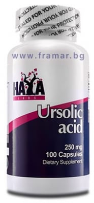 ХАЯ ЛАБС УРСОЛОВА КИСЕЛИНА капсули 250 мг * 100