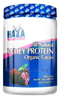 ХАЯ ЛАБС 100% СУРОВАТЪЧЕН ПРОТЕИН 454 г КАКАО