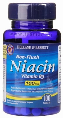 НИАЦИН ВИТАМИН B3 таблетки 100 мг * 100 HOLLAND & BARRETT
