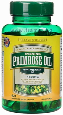 МАСЛО ОТ ВЕЧЕРНА ИГЛИКА С ВИТАМИН B6 капсули 1500 мг * 60 HOLLAND & BARRETT