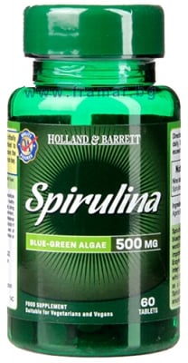 СПИРУЛИНА таблетки 500 мг * 60 HOLLAND & BARRETT