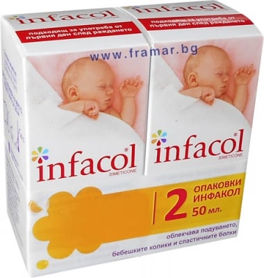 ИНФАКОЛ КОМПЛЕКТ ПРОМО КАПКИ ПРОТИВ КОЛИКИ 50 мл. 2 бр.