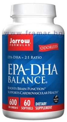 ДЖАРОУ ФОРМУЛАС РИБЕНО МАСЛО EPA - DHA БАЛАНС капсули * 60