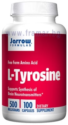 ДЖАРОУ ФОРМУЛАС L - ТИРОЗИН капсули 500 мг * 100