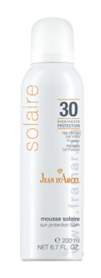 ЖАН Д'АРСЕЛ СОЛЕР СЛЪНЦЕЗАЩИТНА ПЯНА ЗА ЛИЦЕ И ТЯЛО SPF 30 200 мл