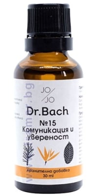 ДЖО ЕНД ДЖО КАПКИ НА ДР. БАХ №15 КОМУНИКАЦИЯ И УВЕРЕНОСТ 30 мл