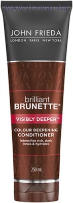ДЖОН ФРИЕДА BRILLIANT BRUNETTE БАЛСАМ ЗА ПОДСИЛВАНЕ БЛЯСЪКА НА ТЪМНИТЕ ТОНОВЕ 250 мл.
