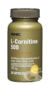 L - КАРНИТИН капсули 500 мг * 30 GNC