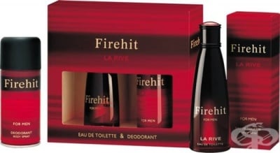 ЛА РИВ КОМПЛЕКТ FIREHIT ТОАЛЕТНА ВОДА И ДЕЗОДОРАНТ ЗА МЪЖЕ 