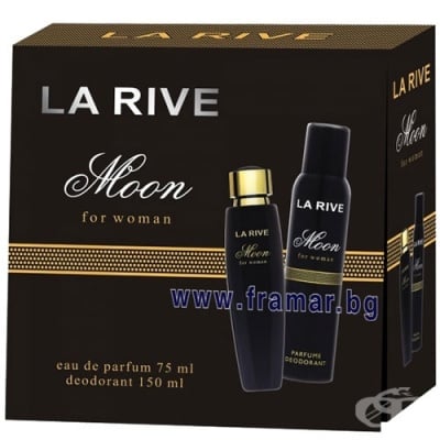 ЛА РИВ ДАМСКИ КОМПЛЕКТ MOON - ПАРФЮМНА ВОДА 75 мл + ДЕЗОДОРАНТ 150 мл