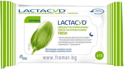 ЛАКТАЦИД ИНТИМНИ КЪРПИ ФРЕШ * 15 бр.