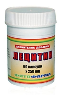 ЛЕЦИТИН капс. 250 мг. * 60 ФИТОФАРМА