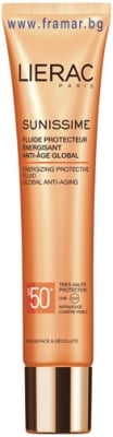 ЛИЕРАК СЪНИСИМ СЛЪНЦЕЗАЩИТЕН ЕНЕРГИЗИРАЩ ФЛУИД ЗА ЛИЦЕ SPF 50 40 мл