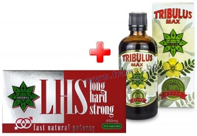 ЛОНГ ХАРД СТРОНГ капсули * 2 + 2 + ТРИБУЛУС МАКС екстракт 100 мл. ЦВЕТИТА ХЕРБАЛ