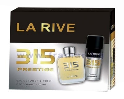 ЛА РИВ МЪЖКИ КОМПЛЕКТ PRESTIGE 315 - ТОАЛЕТНА ВОДА 100 мл. + ДЕЗОДОРАНТ 150 мл.