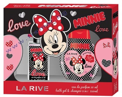 ЛА РИВ КОМПЛЕКТ MINNIE ПАРФЮМ 50 мл + ДУШ ГЕЛ / ШАМПОАН 2 в 1 250 мл
