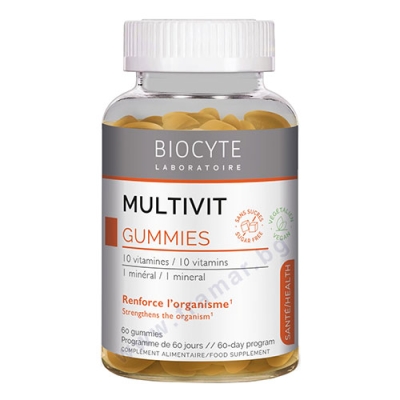 МУЛТИВИТ ГЪМИС желирани бонбони * 60 BIOCYTE
