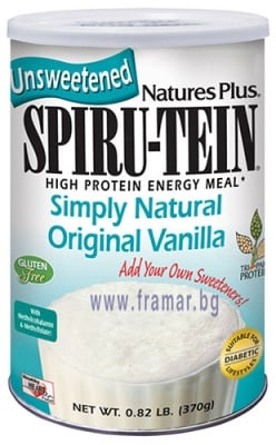 НЕЙЧЪРС ПЛЮС SPIRU - TEIN ПРОТЕИНОВ ШЕЙК НЕОВКУСЕН 370 г