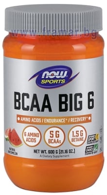 НАУ ФУДС BCAA BIG (ВЕРИЖНО РАЗКЛОНЕНИ АМИНОКИСЕЛИНИ) 600 г