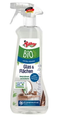 ПОЛИБОЙ БИО ПРЕПАРАТ ЗА ПОЧИСТВАНЕ НА СТЪКЛО И ОГЛЕДАЛА, БЕЗ АЛКОХОЛ 500 мл