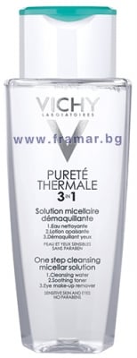 ВИШИ ПЮРЕТЕ ТЕРМАЛ УСПОКОЯВАЩ И ПОЧИСТВАЩ МИЦЕЛАРЕН ЛОСИОН ЗА ЧУВСТВИТЕЛНА КОЖА 3 В 1 200 мл