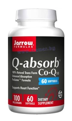 ДЖАРОУ ФОРМУЛАС Q - АБСОРБ CO - Q10 капсули 100 мг * 60