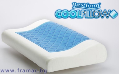 ОХЛАЖДАЩА ВЪЗГЛАВНИЦА ОТ МЕМОРИ ПЯНА И ГЕЛ RESTFORM COOL PILLOW