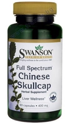 СУОНСЪН СКУТЕЛАРИЯ ФУЛ СПЕКТРУМ капсули 400 мг * 90