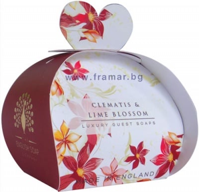 САПУН ИНГЛИШ СОУП КАМПЪНИ КЛЕМАТИС И ЛАЙМ ЦВЯТ 3 * 20 гр.