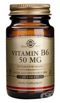 СОЛГАР ВИТАМИН B6 таблетки 50 мг * 100