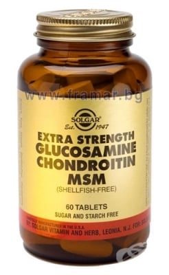 СОЛГАР ПОДСИЛЕН КОМПЛЕКС ГЛЮКОЗАМИН, ХОНДРОИТИН И МСМ таблетки * 60