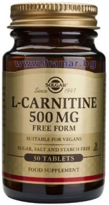 СОЛГАР L - КАРНИТИН таблетки 500 мг * 30