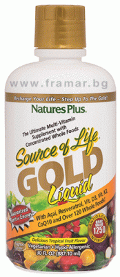 НЕЙЧЪРС ПЛЮС SOURCE OF LIFE GOLD МУЛТИВИТАМИНИ 236 мл