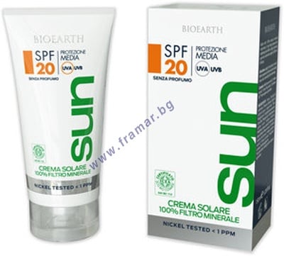 БИОЪРТ СЪН СЛЪНЦЕЗАЩИТЕН КРЕМ SPF 20 150 мл.