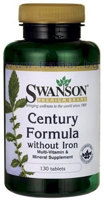 СУОНСЪН МУЛТИВИТАМИНИ БЕЗ ЖЕЛЯЗО таблетки * 130