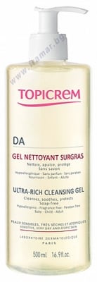 ТОПИКРЕМ DA ПОЧИСТВАЩ ГЕЛ ЗА ЛИЦЕ И ТЯЛО ЗА СУХА И АТОПИЧНА КОЖА 500 мл