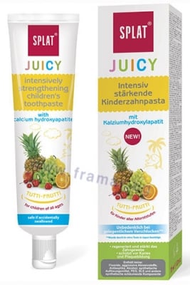 ПАСТА ЗА ЗЪБИ ЗА ДЕЦА СПЛАТ ДЖУСИ С ВКУС НА ТУТИ ФРУТИ 35 мл