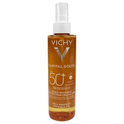 ВИШИ CAPITAL SOLEIL CELL PROTECT ЗАЩИТНО МАСЛО ЗА ЛИЦЕ, ТЯЛО И КРАИЩАТА НА КОСАТА SPF50+ 200 мл 892308